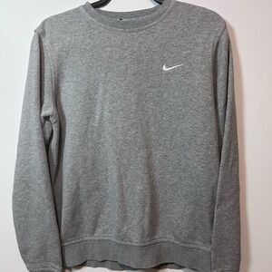 Nike Men's Heather Gray Crewneck Sweater